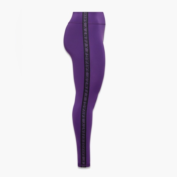 Savage X Fenty Main Player High Waist Legging Purple Galaxy size L - Picture 1 of 9